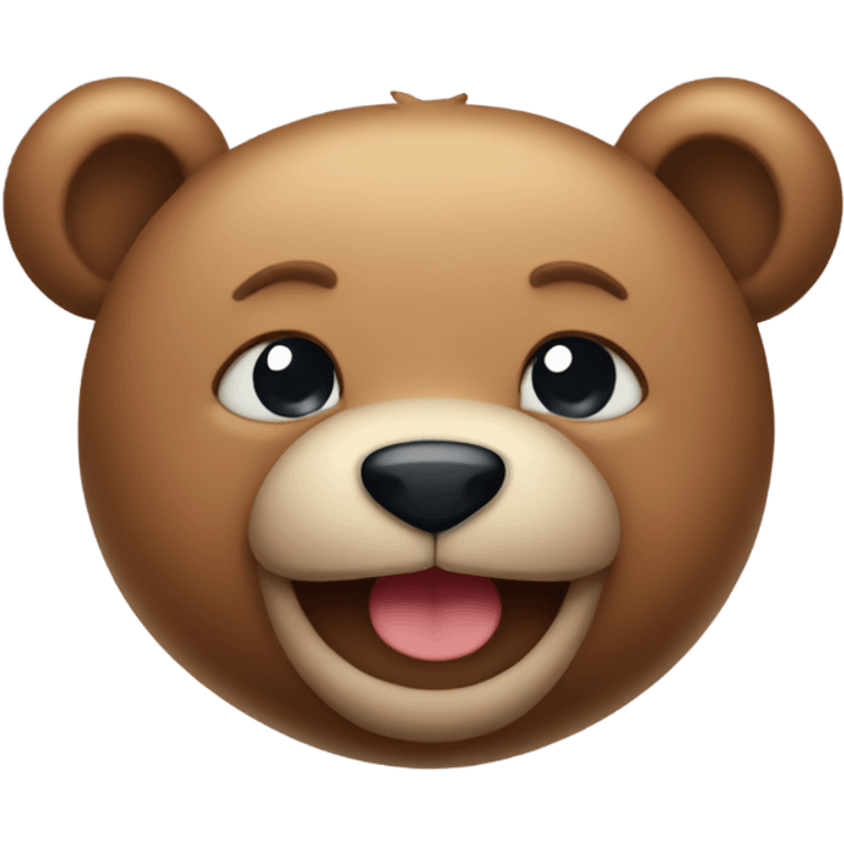 Teddy bear winking  emoji