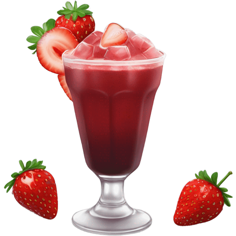 Strawberry açaí drink Starbucks  emoji