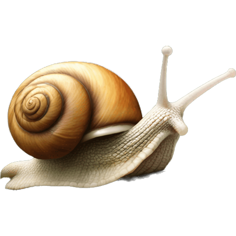 Snail on a slope emoji