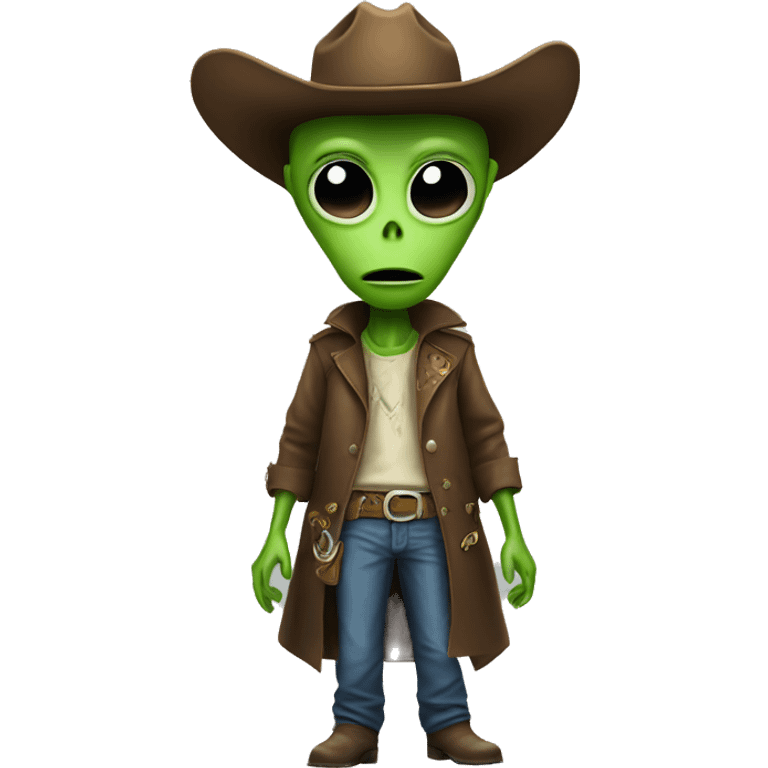 alien with a cowboy hat  emoji