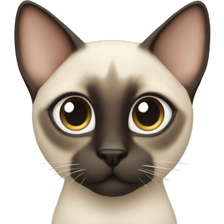 Siamese cat with grey eyes emoji