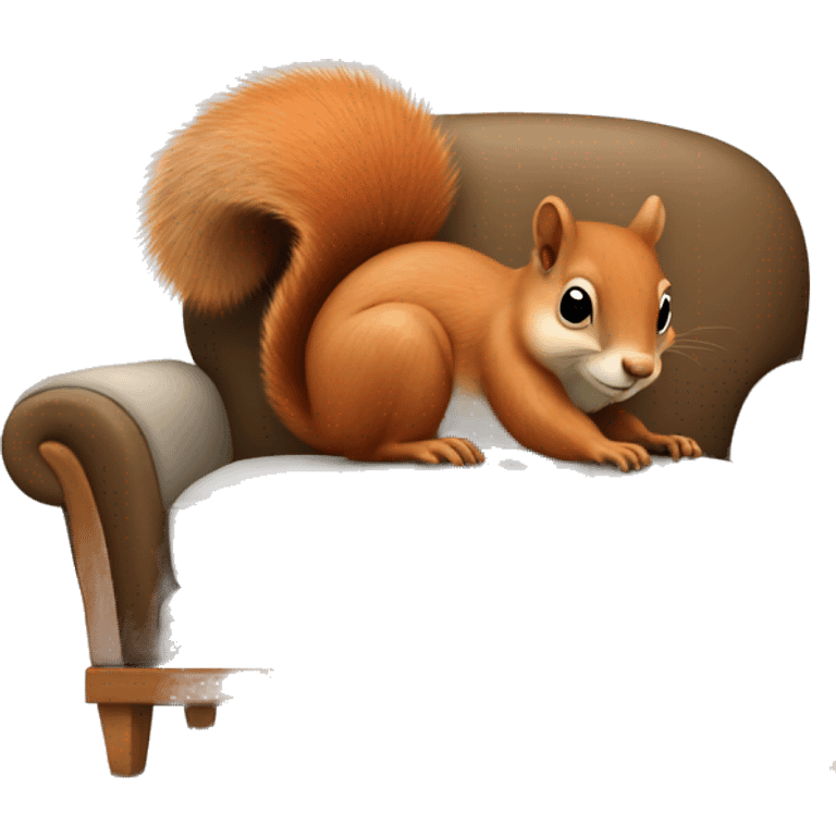 Squirrel in a sofa emoji