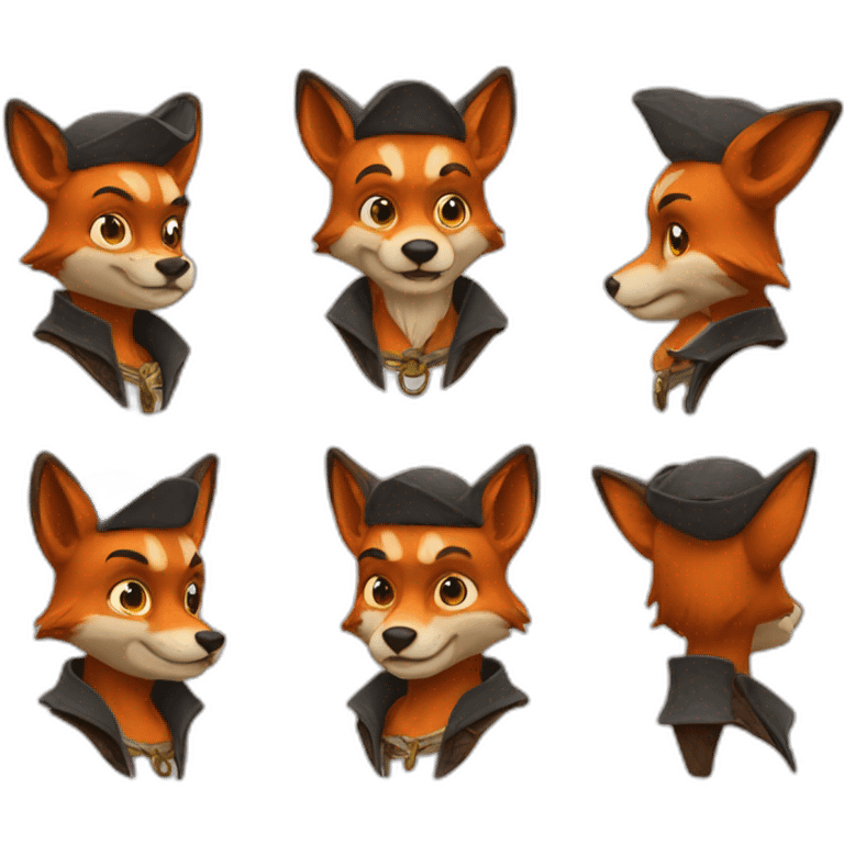 Foxy the pirate emoji