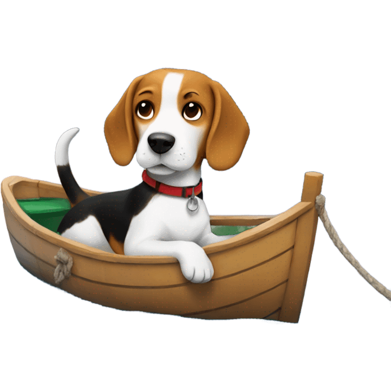 beagle on a boat emoji