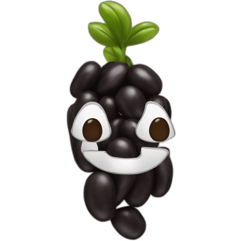 black beans emoji