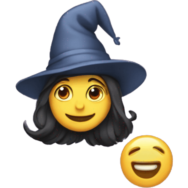 Text in two lines "Good Witch" emoji