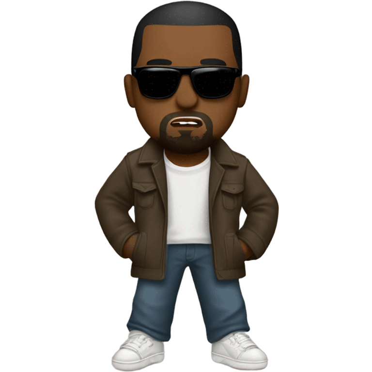 with Kanye West emoji