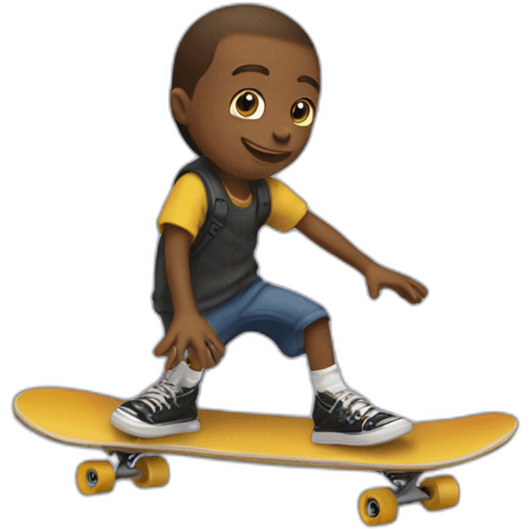 roi qui fait du skateboard emoji