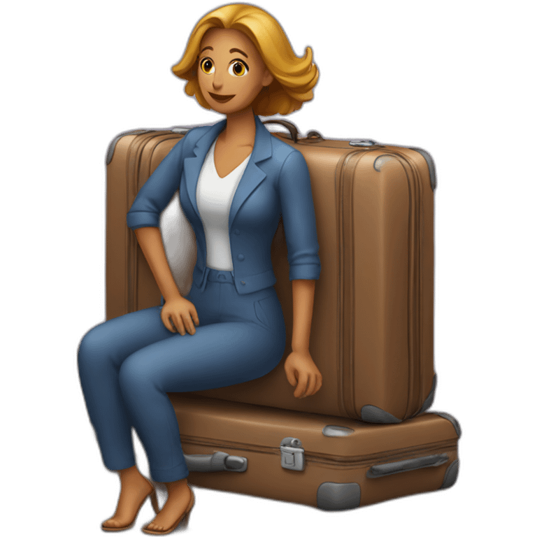 woman-luggage emoji