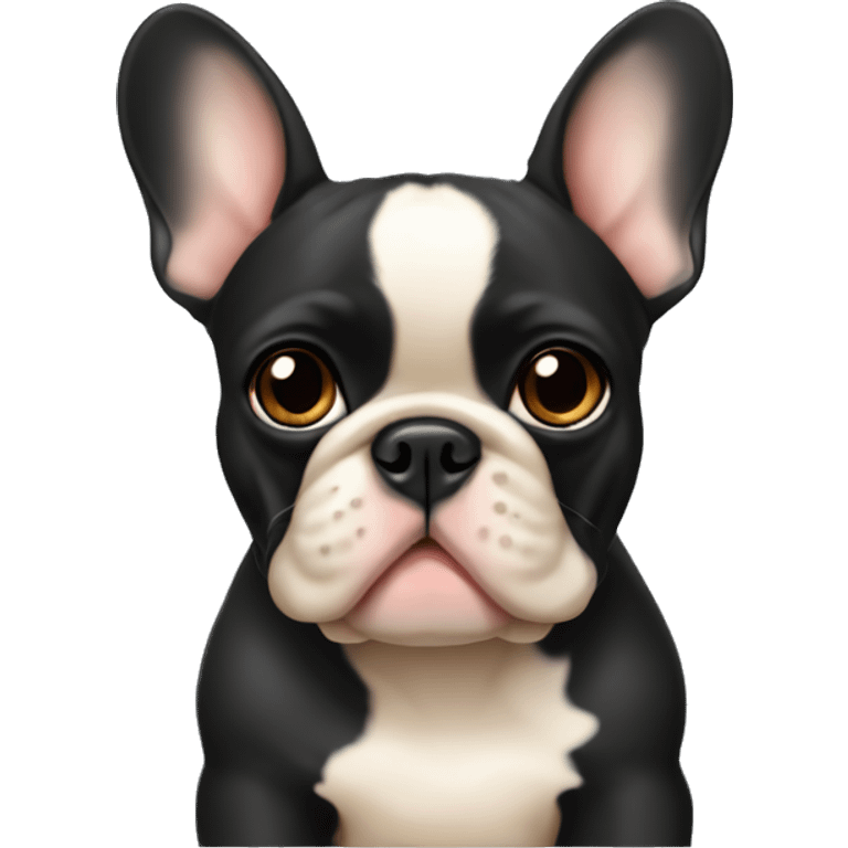 French bulldog black &tan  emoji