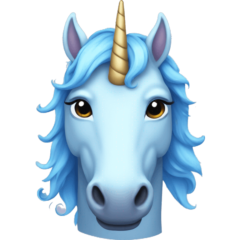 Blue Unicorn emoji