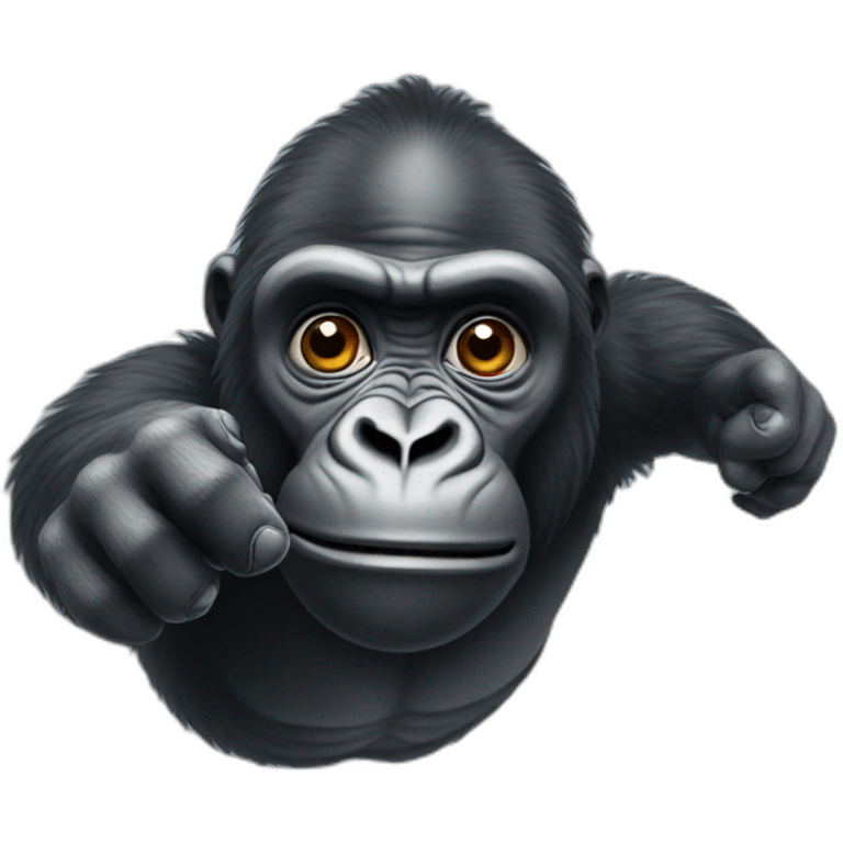 Gorilla reaching out to you emoji