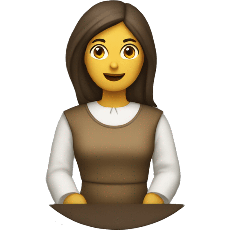 mujer samaritana de la biblia, con velo  emoji