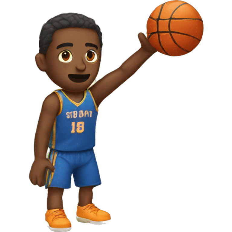 Basketball player shooting emoji