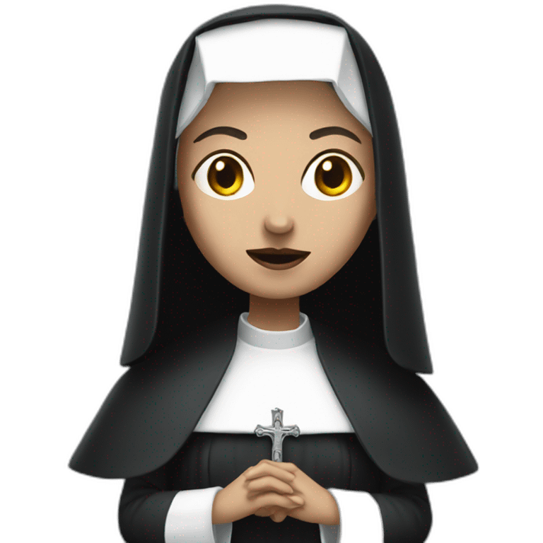 nun from horror movie emoji