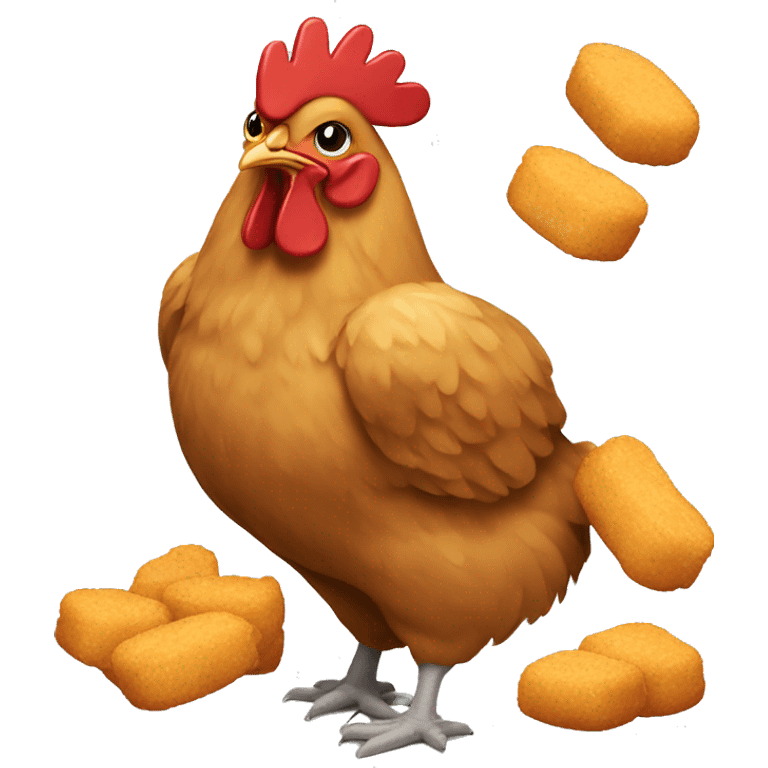 Chicken with Chicken Nuggets emoji