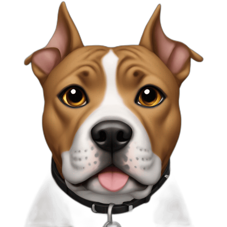 Dog staffie black emoji