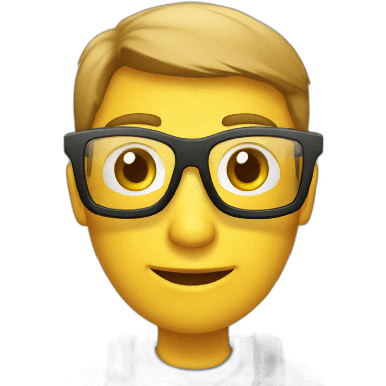 information technology deceloper men glasses emoji