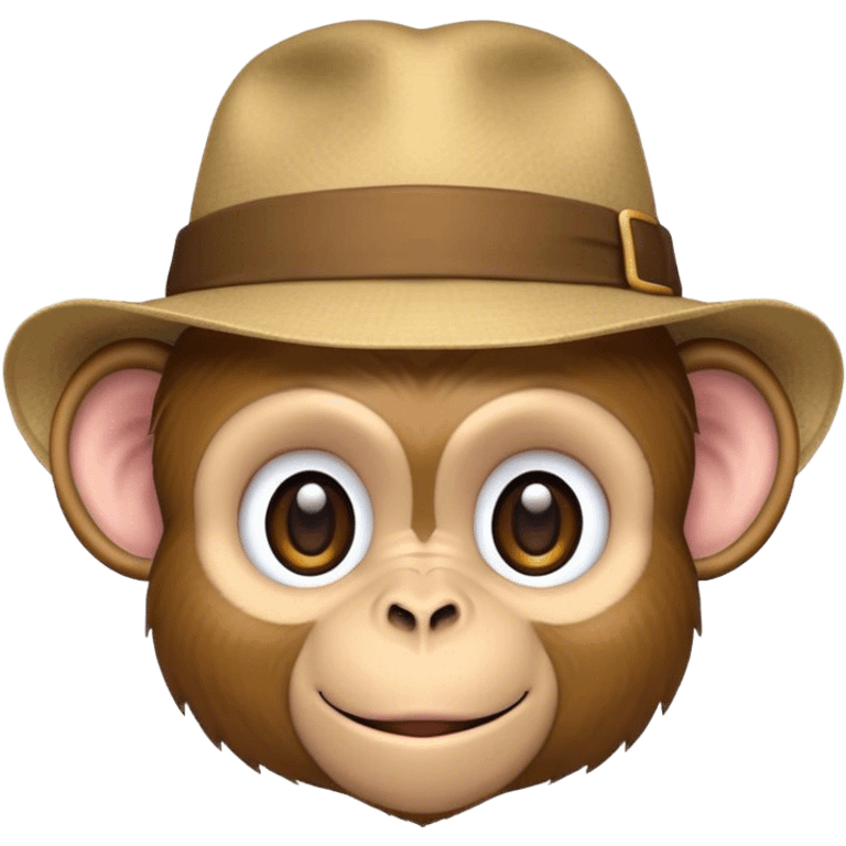 Hats off monkey emoji