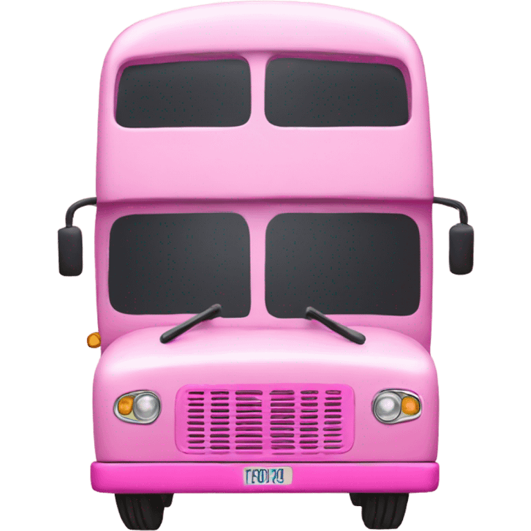 pink bus emoji