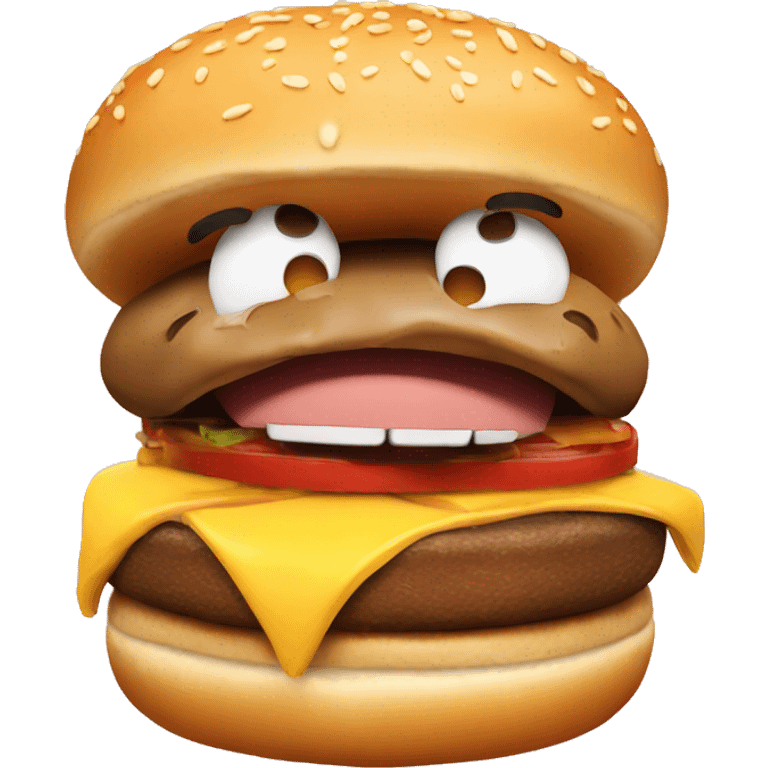 burger eating yo emoji