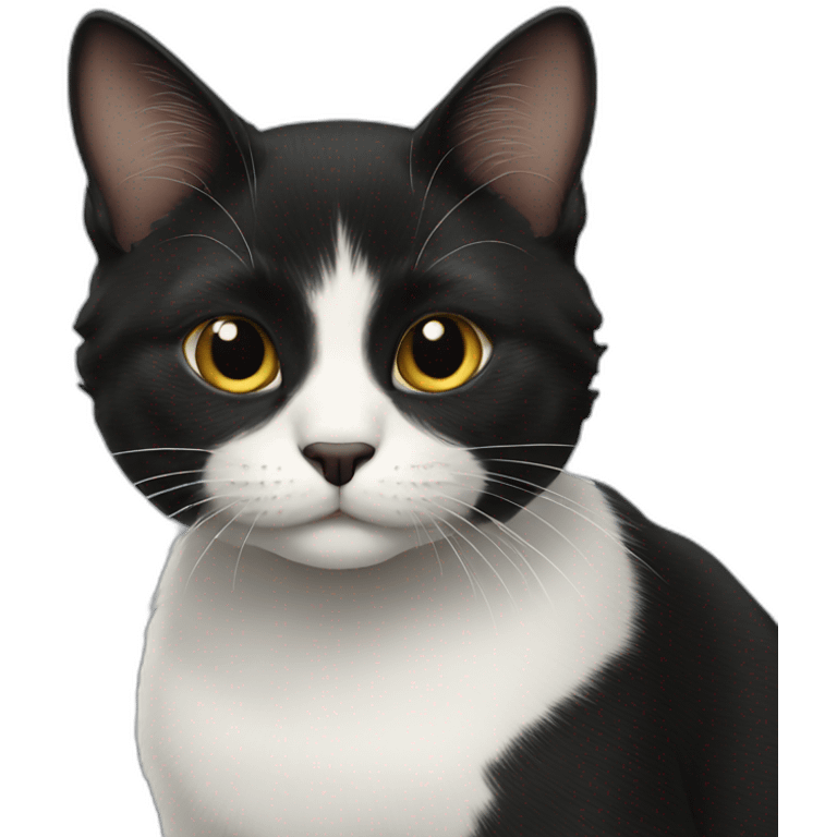 black cat very cute emoji