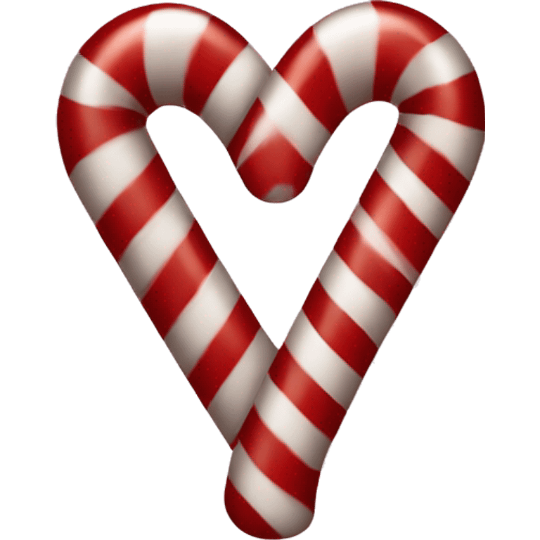 Candy cane heart emoji