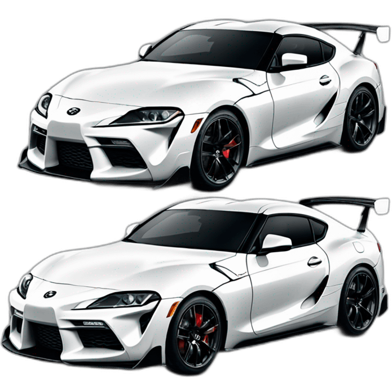 Toyota supra white toyota gazoo racing emoji