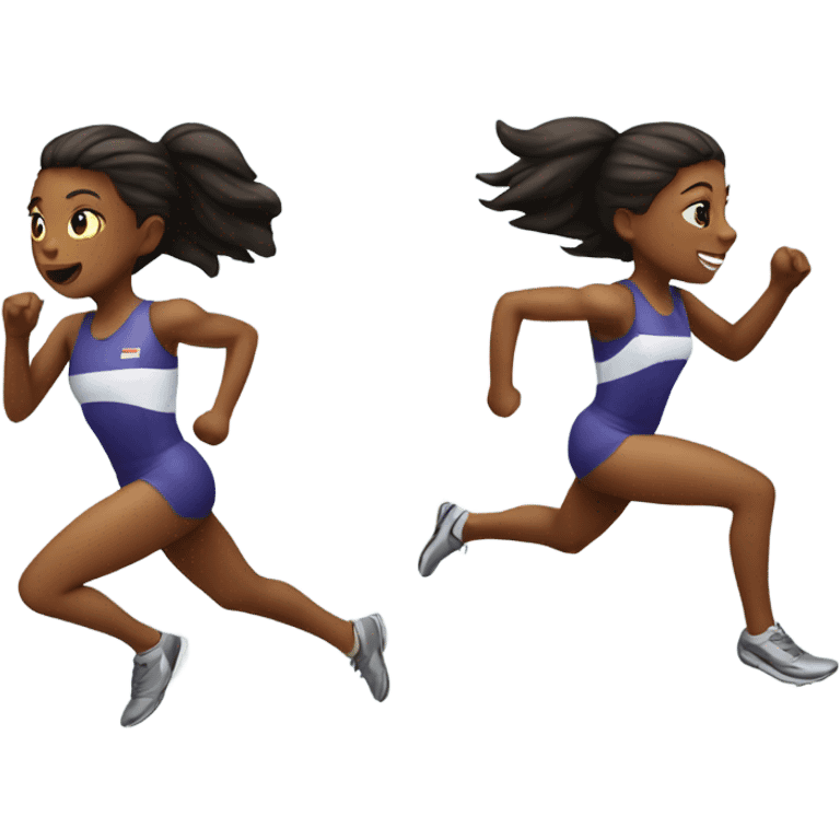 Generic sprinting girl emoji