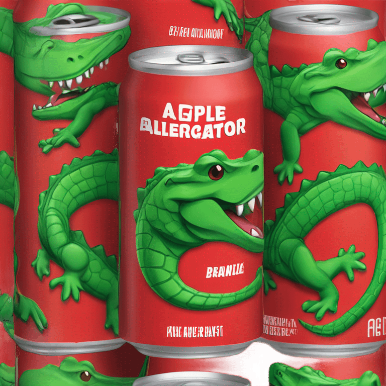 Apple Alligator Energy Drink can emoji