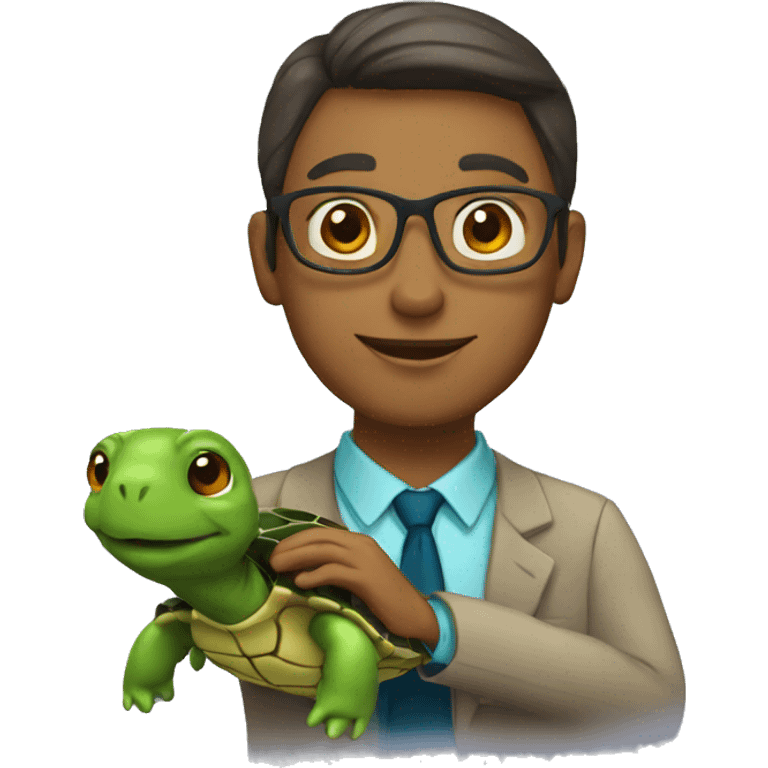 teacher who loves turtles emoji