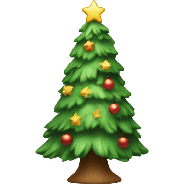 Cute christmas tree emoji