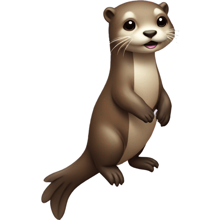 Otter on unicorn emoji