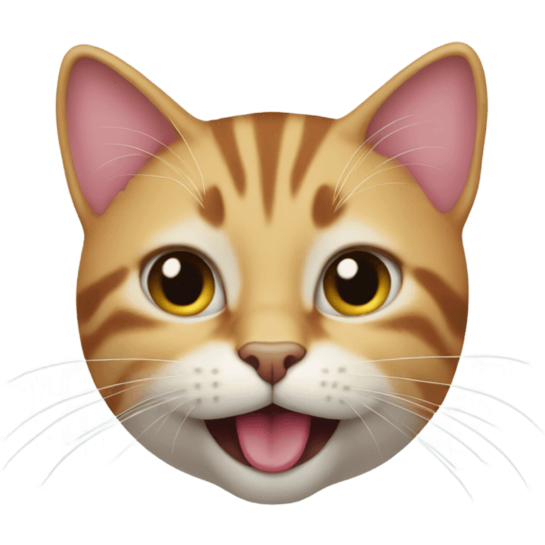 Cat with tongue out emoji