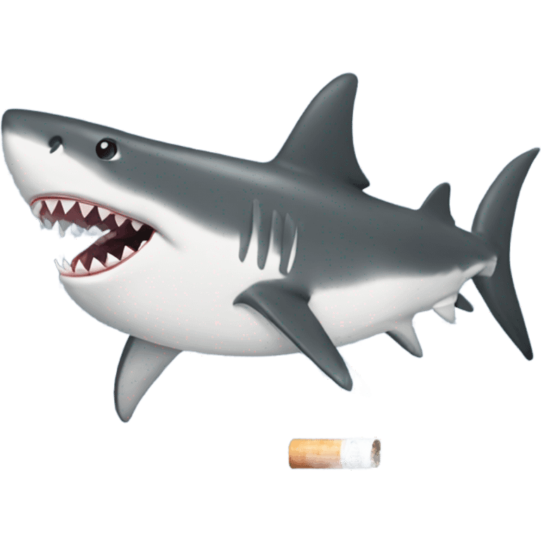 shark smoking emoji