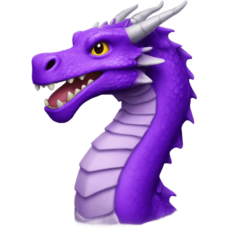 Purple dragon emoji