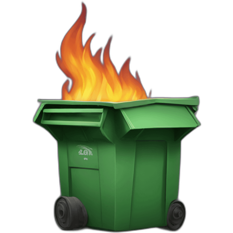 Dumpster on fire emoji