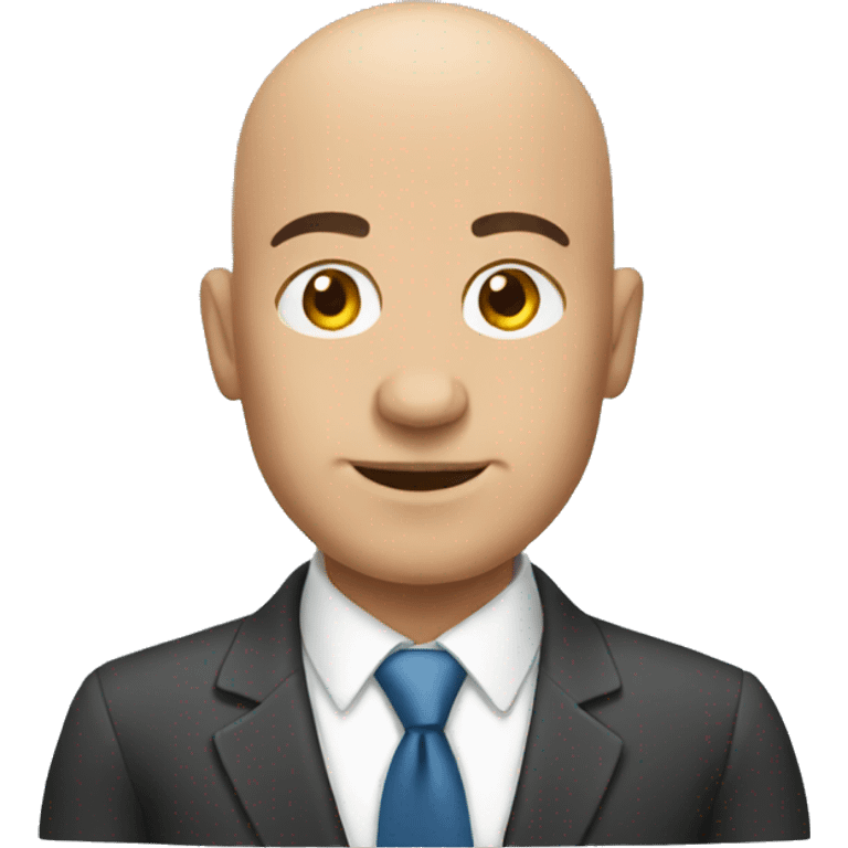 bald businessman emoji