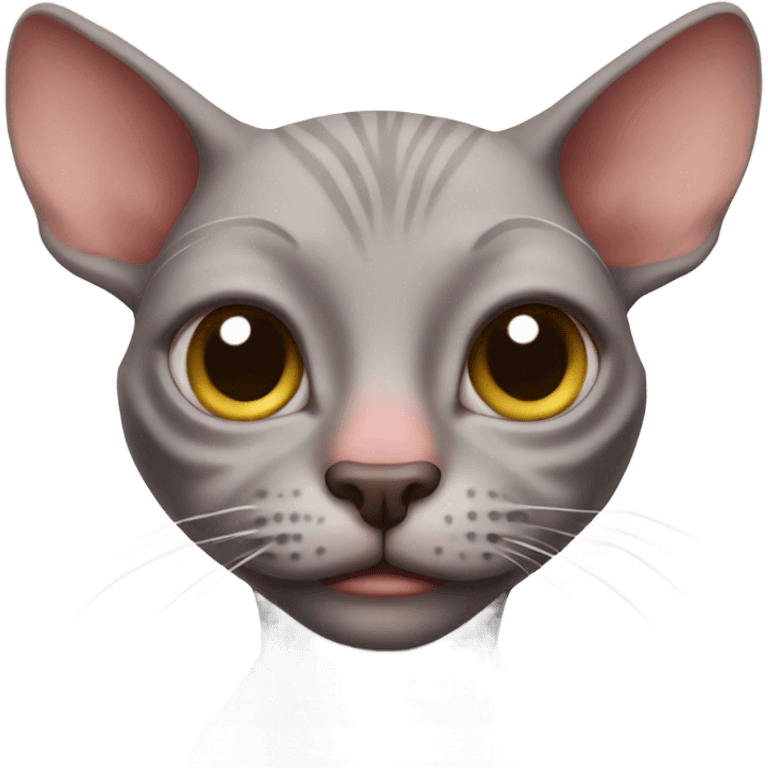 Ugly hairless cat emoji