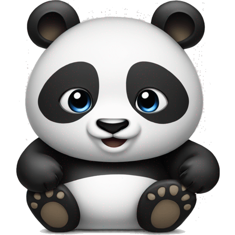 Panda with iPhone 16 emoji