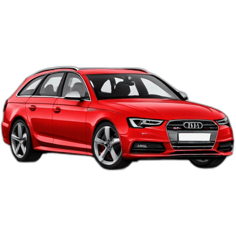 Audi S4 avant rojo emoji