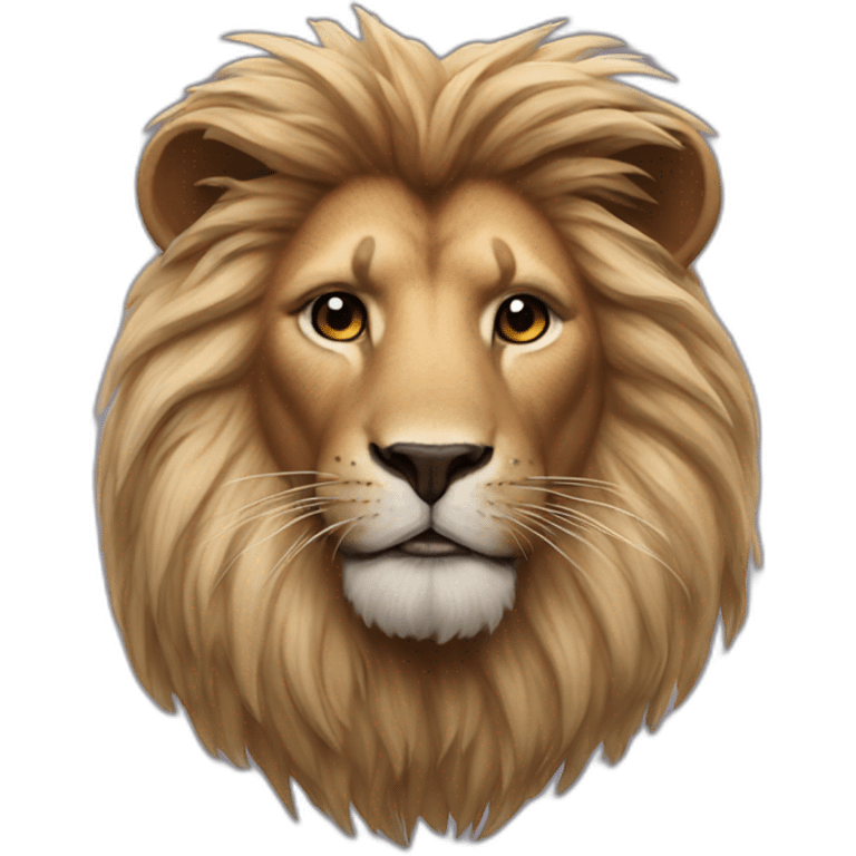 Photorealistic lionhead emoji