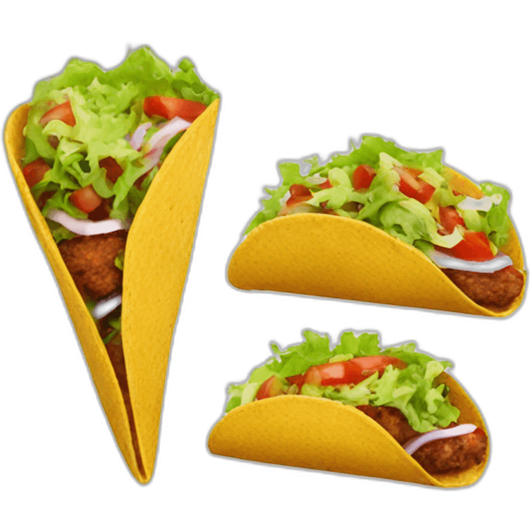 Tacos that kiss a kebab emoji