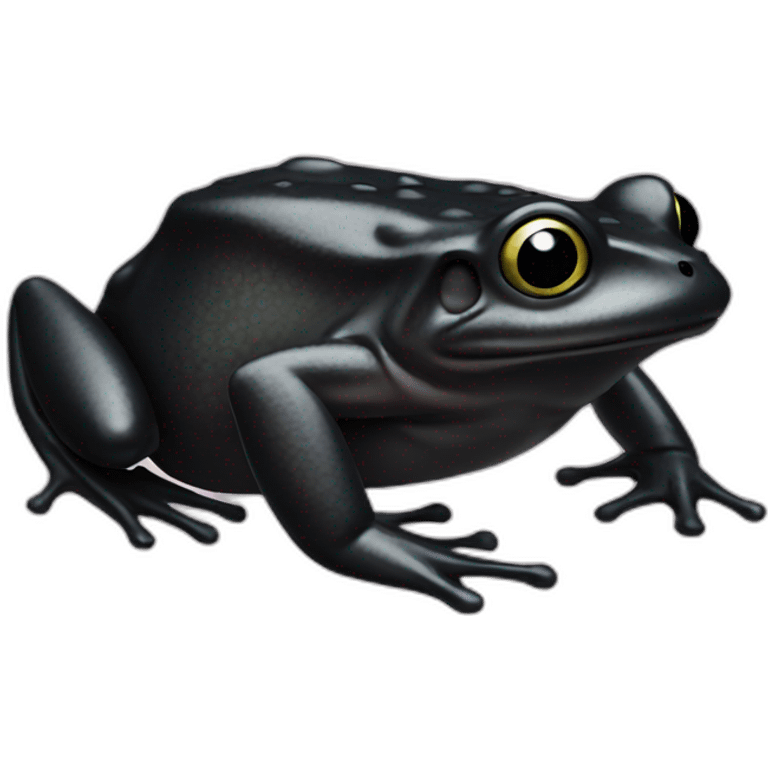 Black frog emoji