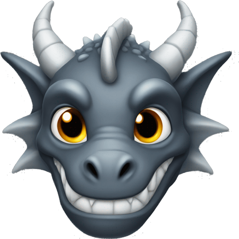 dark gray dragon  emoji