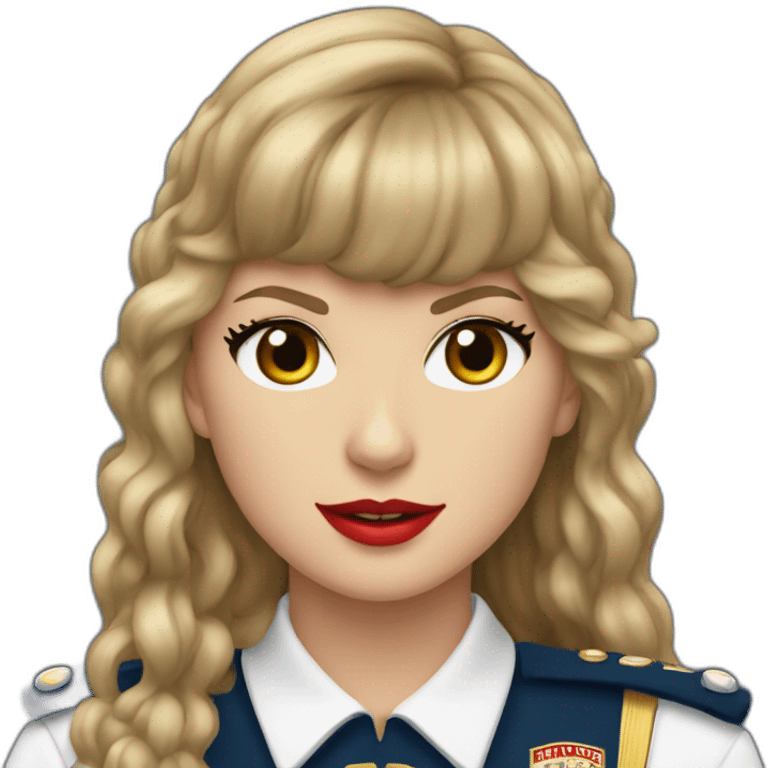 Taylor Swift in a 49 era uniform emoji