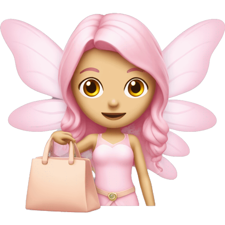 Light pink fairy bag emoji