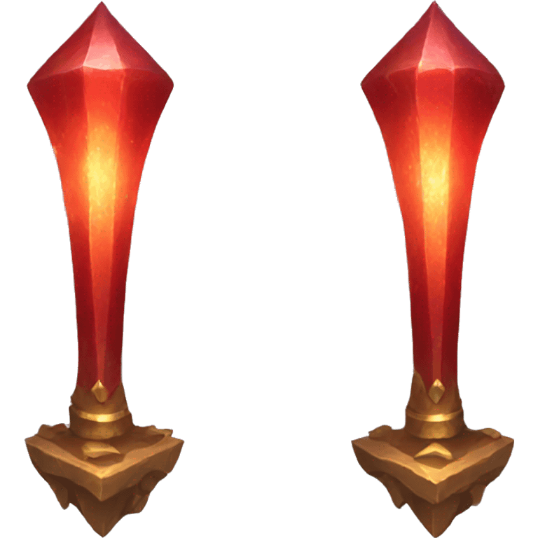 a glowing red magical artifact emoji