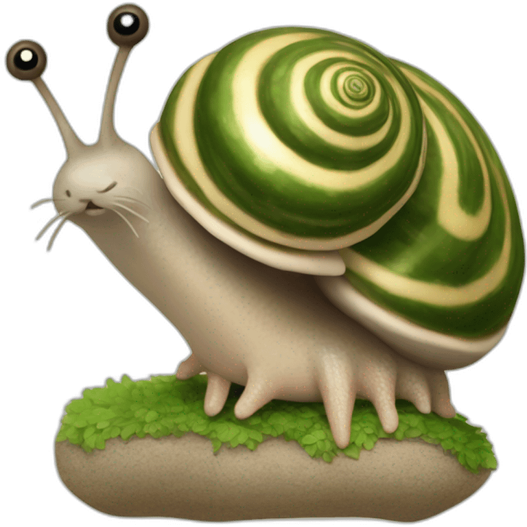 Escargot sur loutre emoji