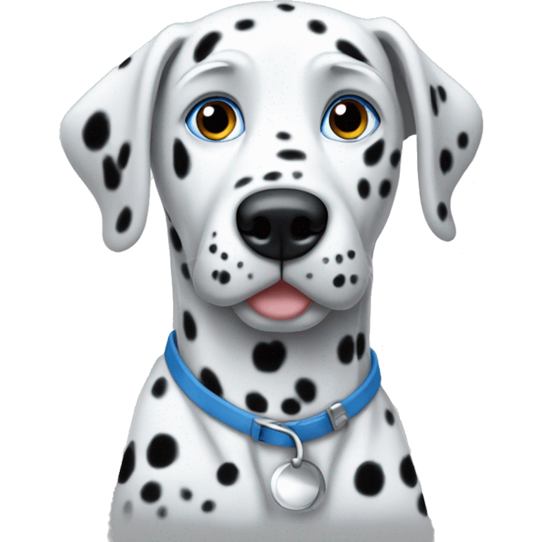 Dalmatian with blue eyes  emoji